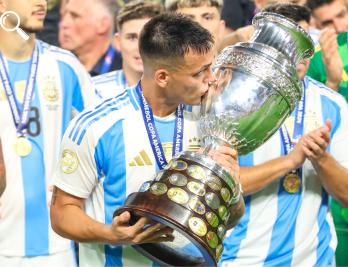 Copa America, Lautaro Martinez consegna la coppa alla sua Argentina
